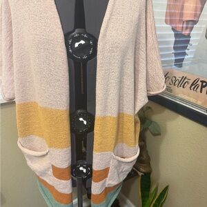 Striped Cardigan with Pockets